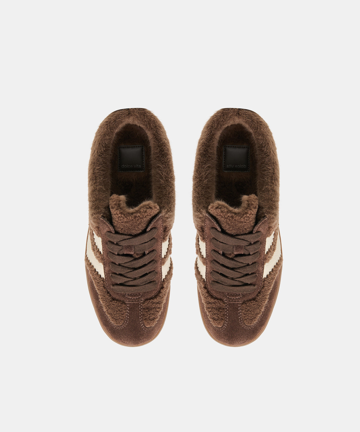 MERIT SLIDE PLUSH SNEAKERS DK BROWN PLUSH