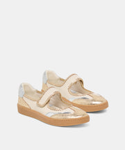 NANET SNEAKERS METALLIC MULTI LEATHER