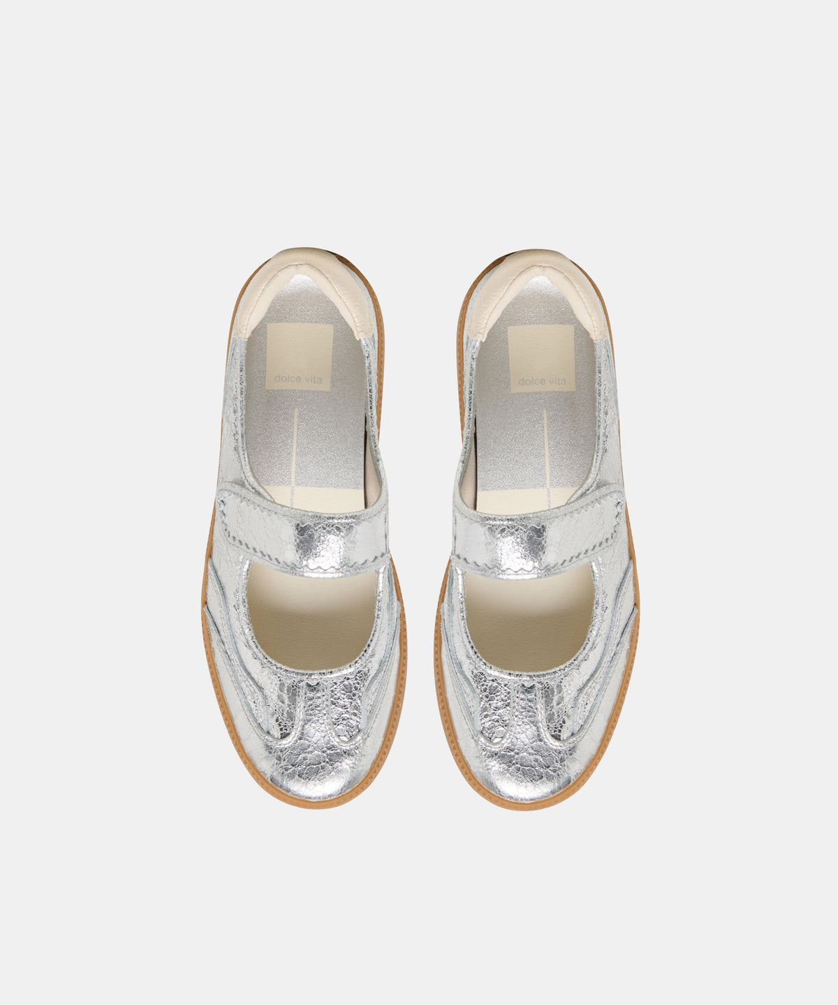 NANET SNEAKERS SILVER LEATHER