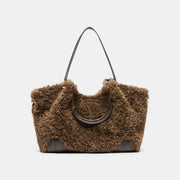 NOMAD TOTE CHOCOLATE FAUX FUR