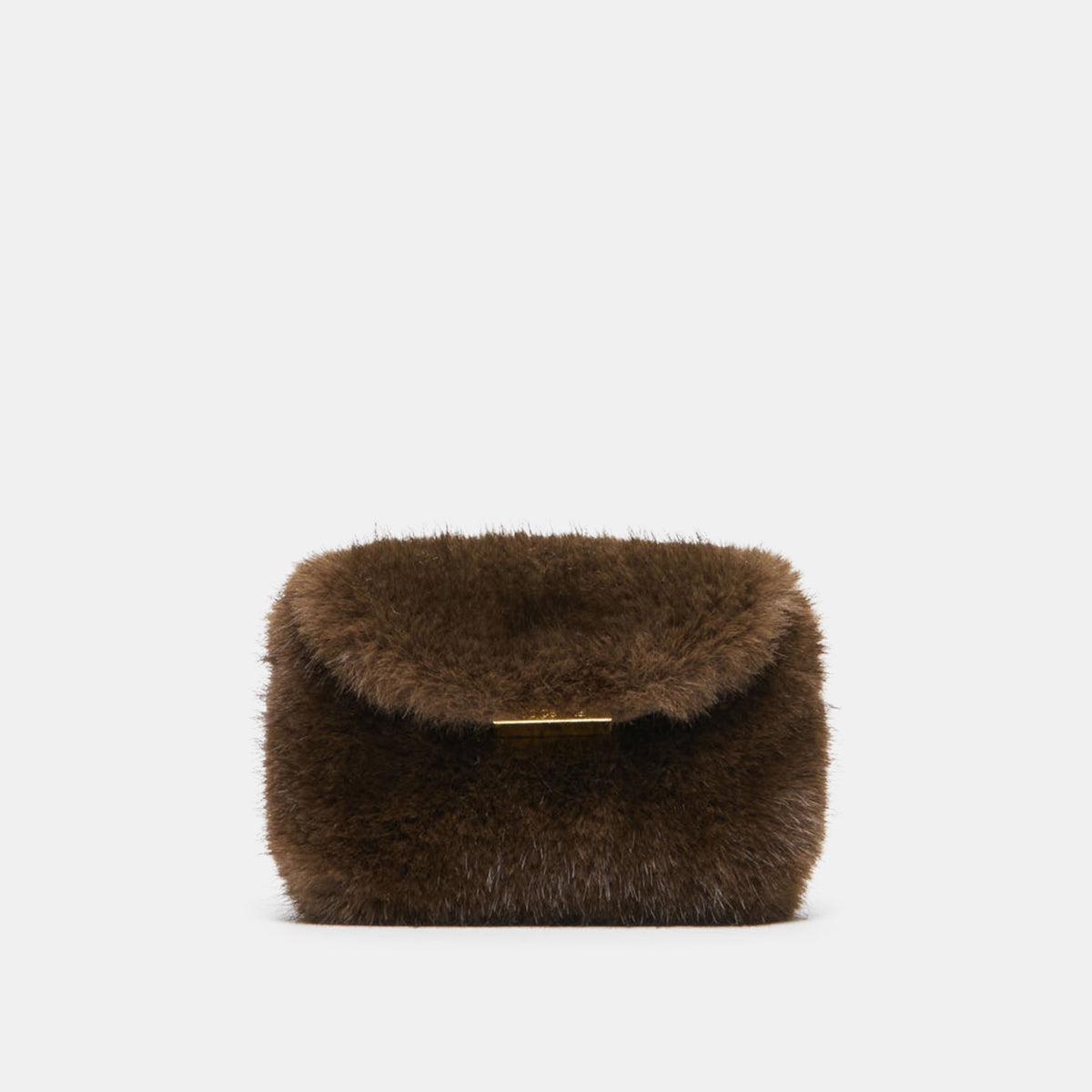 BRINDI CROSSBODY WALLET MINK FAUX FUR